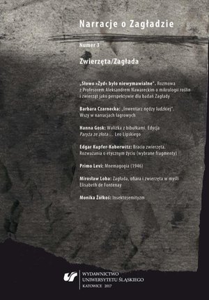 Narracje o Zagładzie 2017, nr 3: Zwierzęta/Zagłada – ebook
