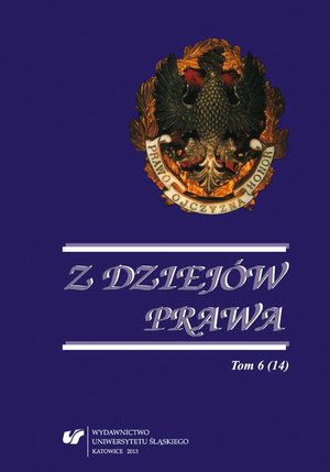 Z Dziejów Prawa. T. 6 (14) – ebook