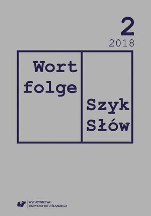 Wortfolge. Szyk Słów 2018, nr 2 – ebook