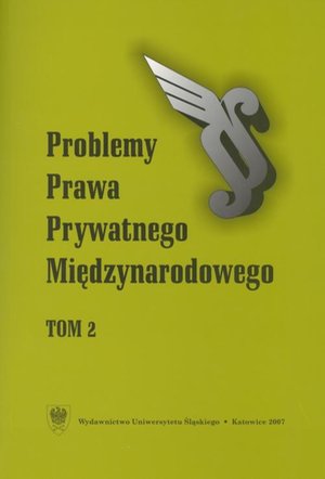 Problemy Prawa Prywatnego Międzynarodowego. T. 2 – ebook