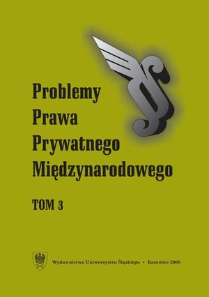Problemy Prawa Prywatnego Międzynarodowego. T. 3 – ebook