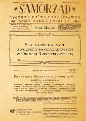 Prasa centralnych związków samorządowych w Drugiej Rzeczypospolitej – ebook