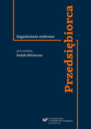 Przedsiębiorca. Zagadnienia wybrane – ebook