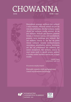 Chowanna 2016. T. 1 (46): Kierunki rozwoju etyki pedagogicznej i teorii wychowania moralnego – ebook