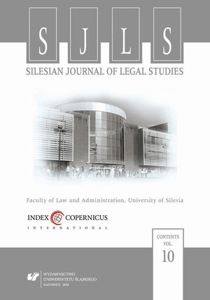 Silesian Journal of Legal Studies. Vol. 10 – ebook