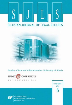 Silesian Journal of Legal Studies. Vol. 6 – ebook
