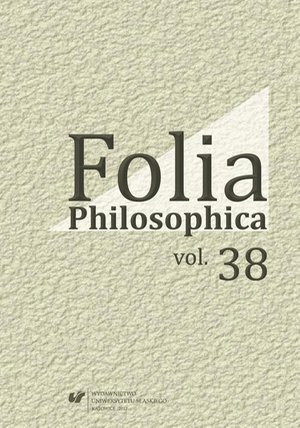 Folia Philosophica. Vol. 38 – ebook