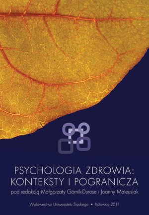 Psychologia zdrowia: konteksty i pogranicza – ebook