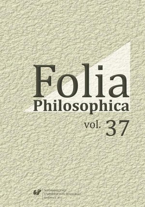 Folia Philosophica. Vol. 37 – ebook