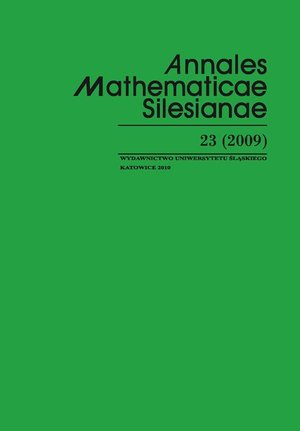 Annales Mathematicae Silesianae. T. 23 (2009) – ebook