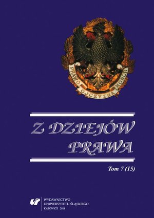 Z Dziejów Prawa. T. 7 (15) – ebook