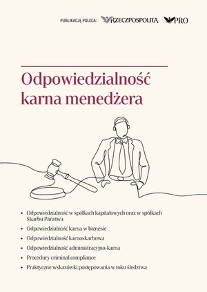 Odpowiedzialność karna menedżera – ebook