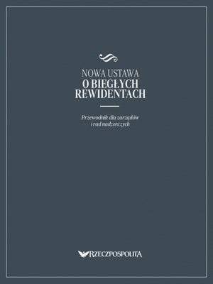 Nowa ustawa o biegłych rewidentach – ebook