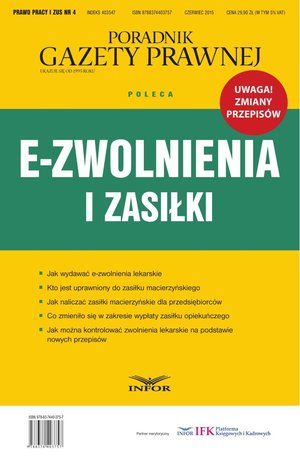 E-zwolnienia i zasiłki – ebook