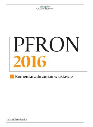 PFRON 2016. Komentarz do zmian w ustawie – ebooki
