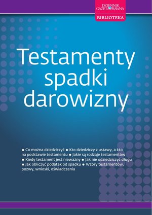 Testamenty, spadki, darowizny – ebooki