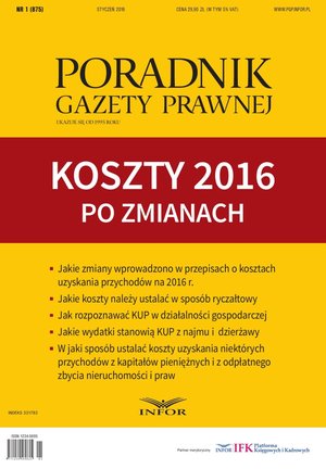 Koszty 2016 po zmianach – ebook