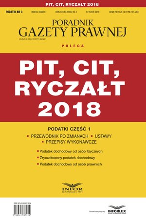 PIT, CIT, ryczałt 2018. Podatki część 1 – ebook
