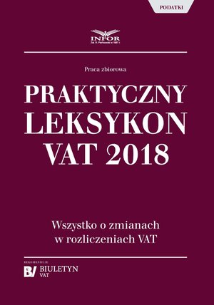 Praktyczny leksykon VAT 2018 – ebook