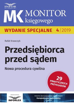 Monitor Księgowego. Przedsiębiorca przed sądem. Nowa procedura cywilna – ebook