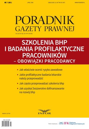 Szkolenia BHP i badania profilaktyczne pracowników - obowiązki pracodawcy – ebook