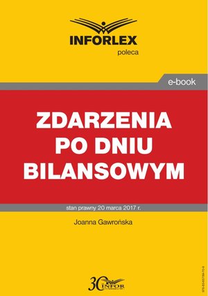 ZDARZENIA PO DNIU BILANSOWYM – ebook