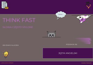 Think fast. Słowa często mylone. Część 1 - B1-B2 – ebooki