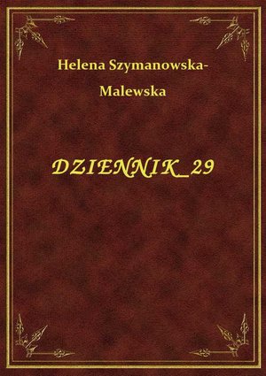 Dziennik 29 – ebook