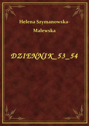Dziennik 53 54 – ebook