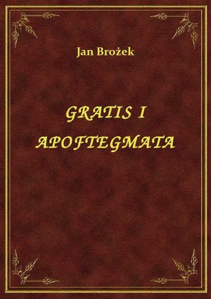Gratis I Apoftegmata – ebook