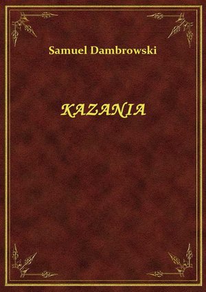 Kazania – ebook