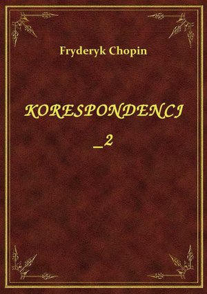Korespondencj 2 – ebook