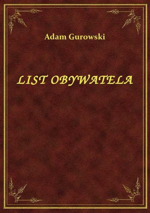 List Obywatela – ebook