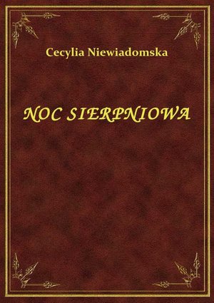 Noc Sierpniowa – ebook