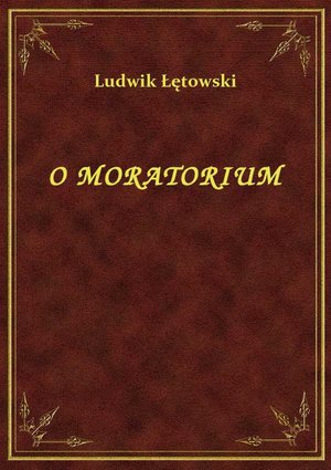 O Moratorium – ebook