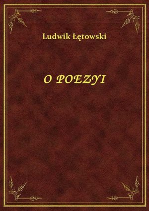 O Poezyi – ebook