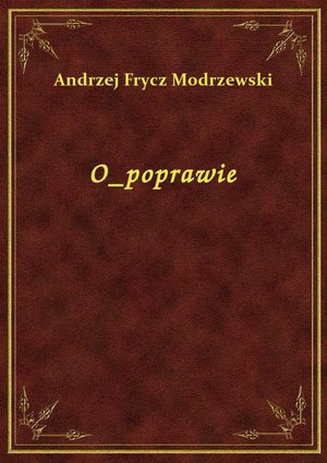 O poprawie Rzeczypospolitej – ebook