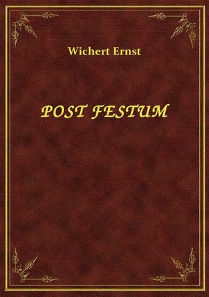 Post Festum – ebook