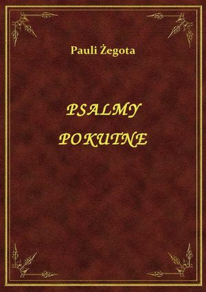 Psalmy Pokutne – ebook