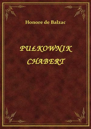Pułkownik Chabert – ebook
