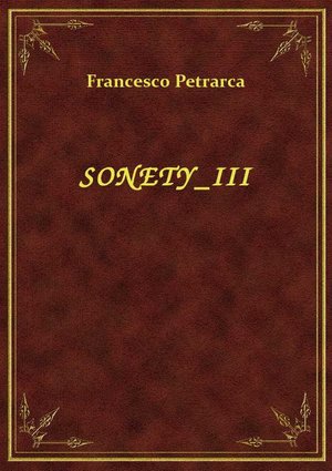 Sonety III – ebook