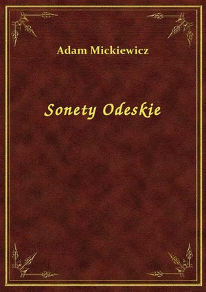 Sonety Odeskie – ebook