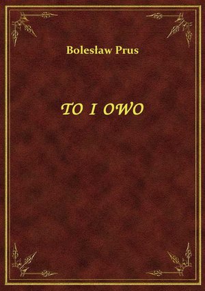 To I Owo – ebook