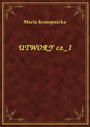 Utwory Cz I – ebook
