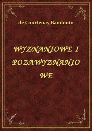 Wyznaniowe I Pozawyznaniowe – ebook