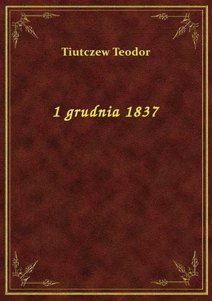 1 grudnia 1837 – ebook