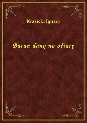 Baran dany na ofiarę – ebook