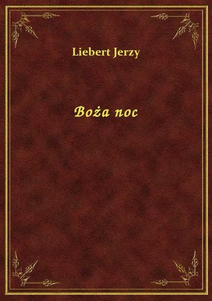 Boża noc – ebook