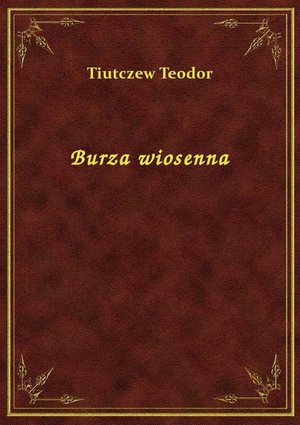Burza wiosenna – ebook