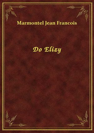 Do Elizy – ebook
